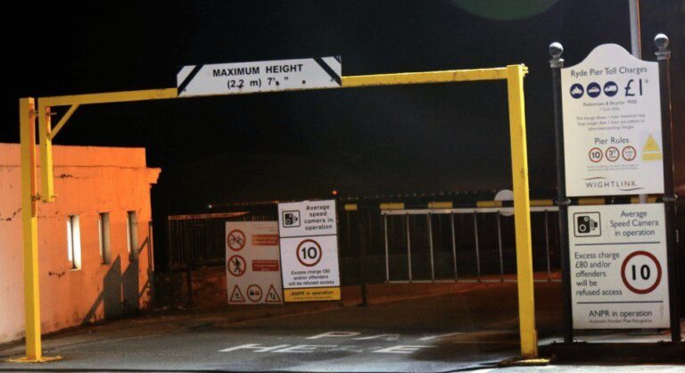 Beware As Wightlink Install Anpr Camera  To Squeeze The  Drivers  Using Car Parking On Ryde Pier