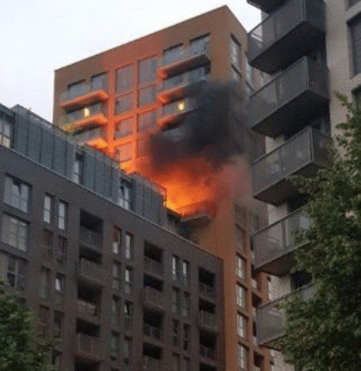 180 People Evacuated After A Fire Breakout In A 20-storey Block In Lewisham