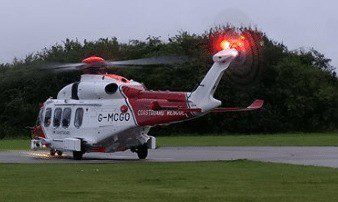 Sailor Airlifted  By Coastguard Helicopter To Qa Hospitial Portsmouth