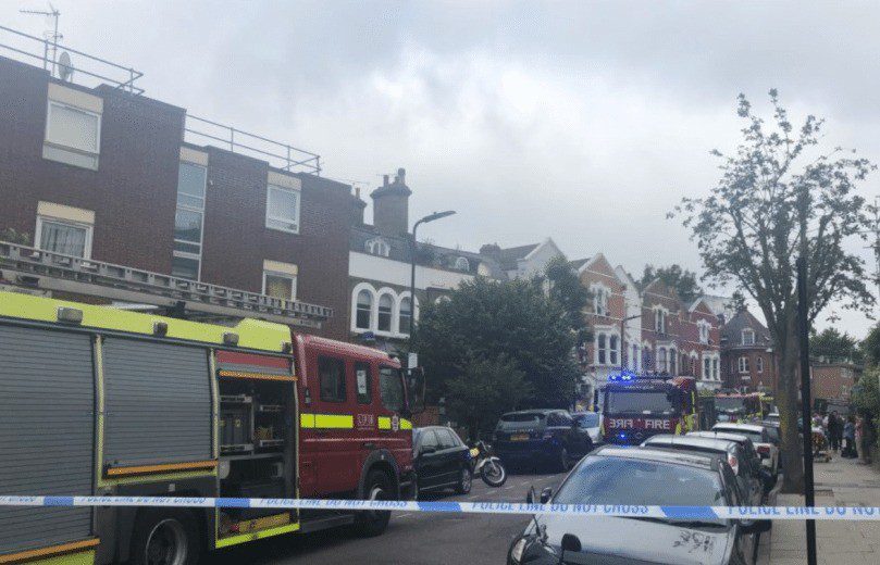 Two people Rescued and Five others escape early Morning House fire in Hackney