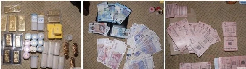 A money launderer has been ordered to give up more than £900,000 worth of precious metals found inside his hotel room