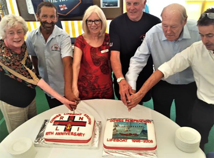 Double celebration for Cowes lifeboat service