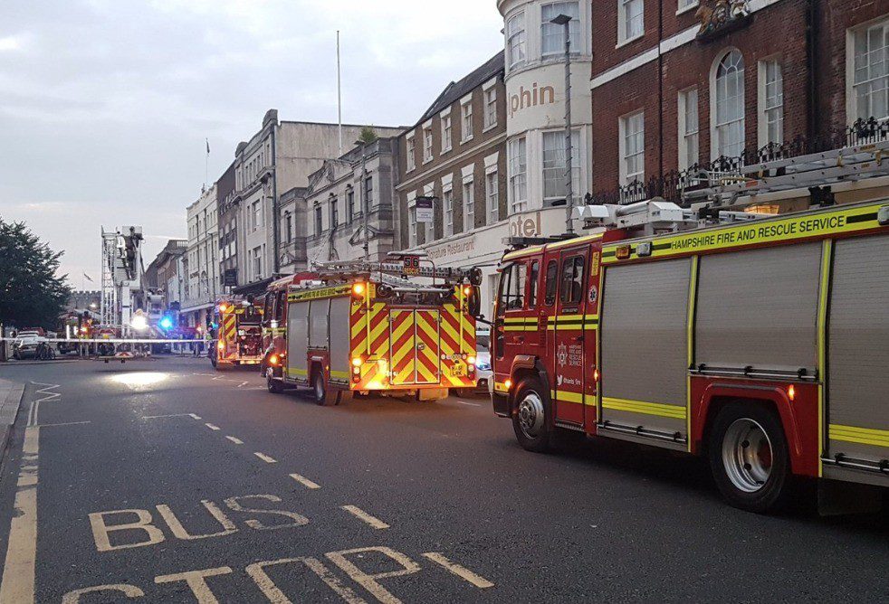 Fire Takes hold at former Walkabout  in Southampton