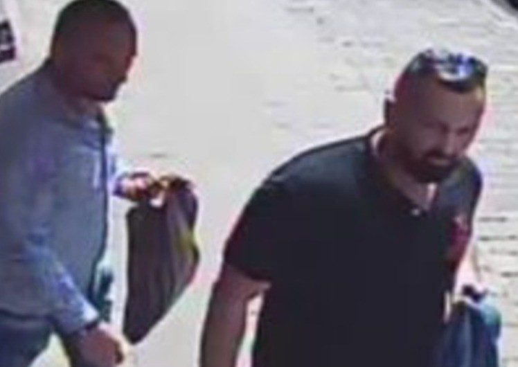 Hampshire Constabulary issue a CCTV image of two men after a 74-year-old man had £3000 stolen