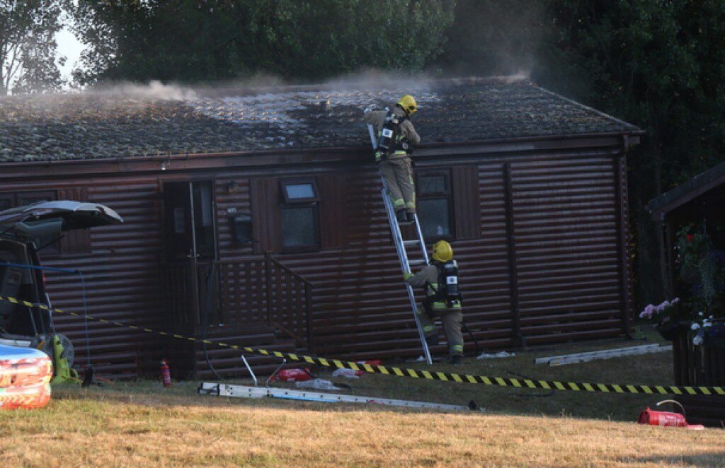 Fire breaks out at chalet in Gurnard Pines