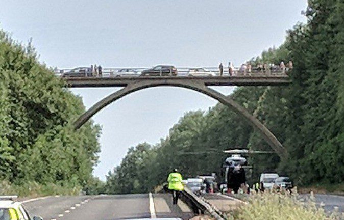 Woman Has Died After Plunging From  A Road Bridge In Sevenoaks