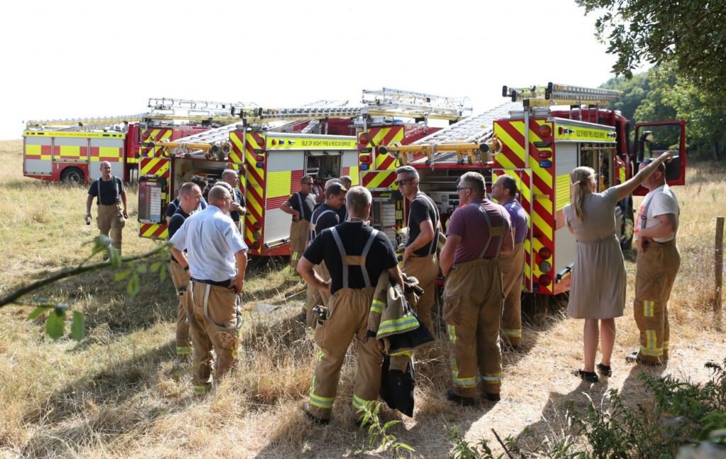 Discarded disposable barbecue caused Fire in Old Park Hotel Woods in Ventnor