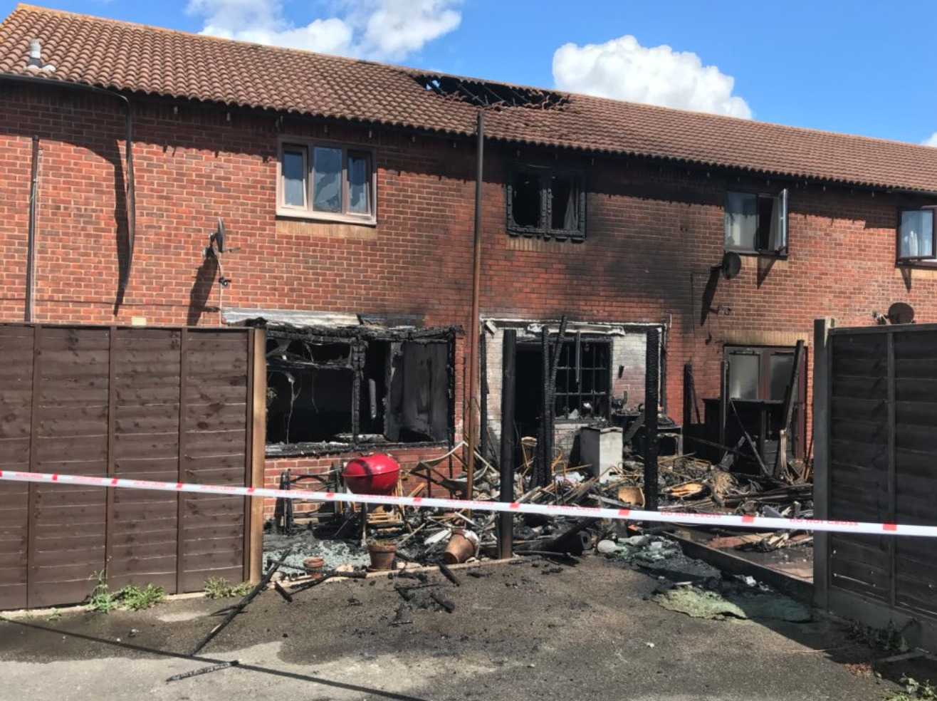 Thirty Firefighters  Tackle Terrace House Fire in Portsmouth