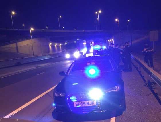 A14 in Northamptonshire is closed in both directions following Van Collision