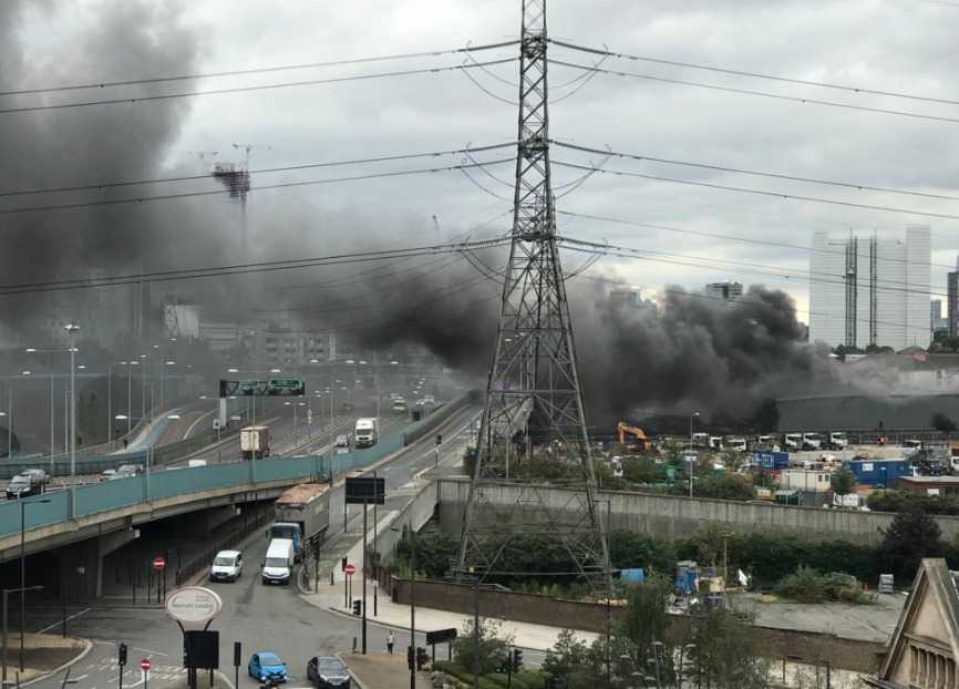 Invesigation Launched After Fire Rips Through  Glass Manufacturing Warehouse