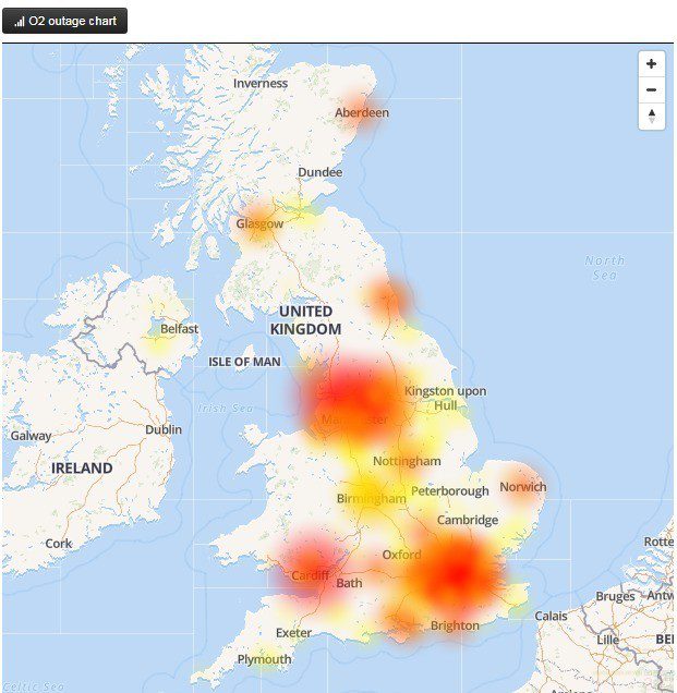 O2 Network Down On The Isle Of Wight! Customers In Uk Furious Over Coverage Problems