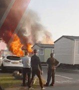 Fire rips through Trecco Bay Holiday Park in Wales