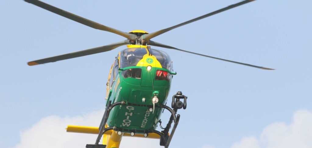 Life Saving Air Ambulance Lands In East Cowes