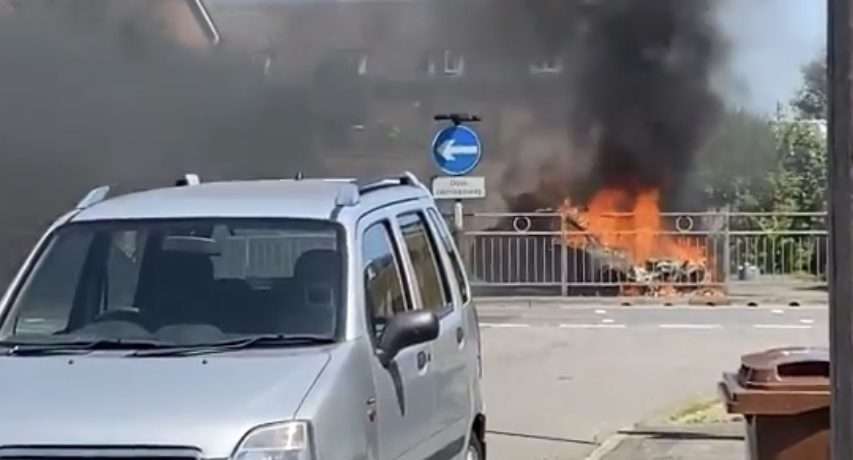 Fire Crews Called To Cad Ablaze On The A289