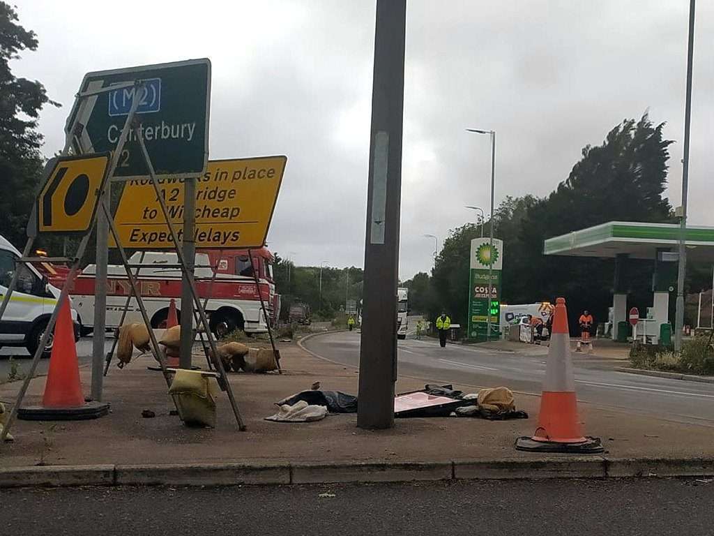 Fears One Dead After A2 Hgv Horror Crash