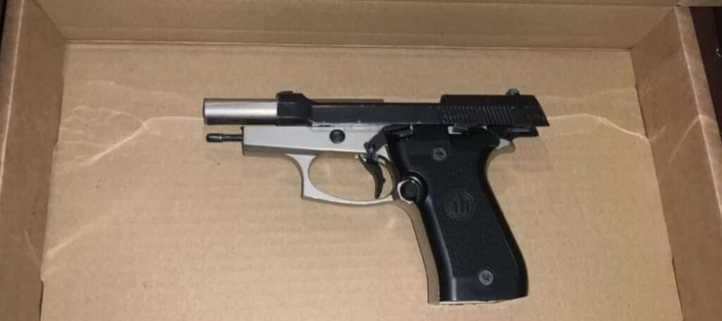 Self Loading Pistol And Billets Found In Motorway Stop