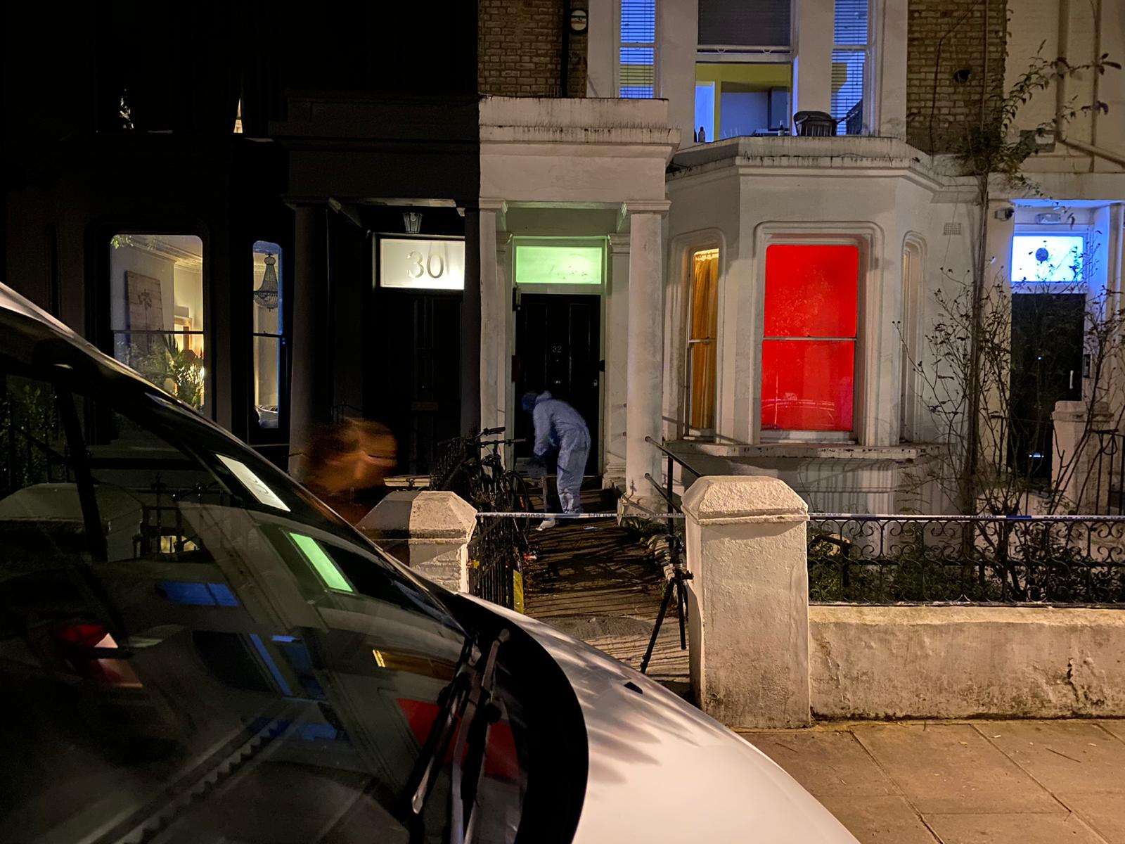 First Pictures From The Scene Of Pensioner Murdered In Notting Hill Police Have Arrested A Man In His 20's