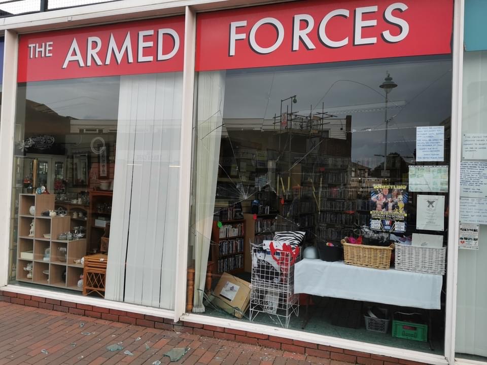 Hampshire Police Are Investigating After A Scumbag Targeted The Armed Forces Charity Shop