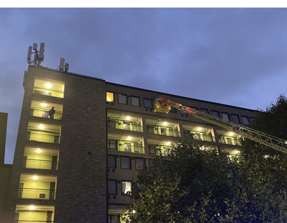 Six Fire Engines And Around 40 Firefighters Tackled A Fire In A Maisonette At A Block Of Flats In Pier Street, Isle Of Dogs