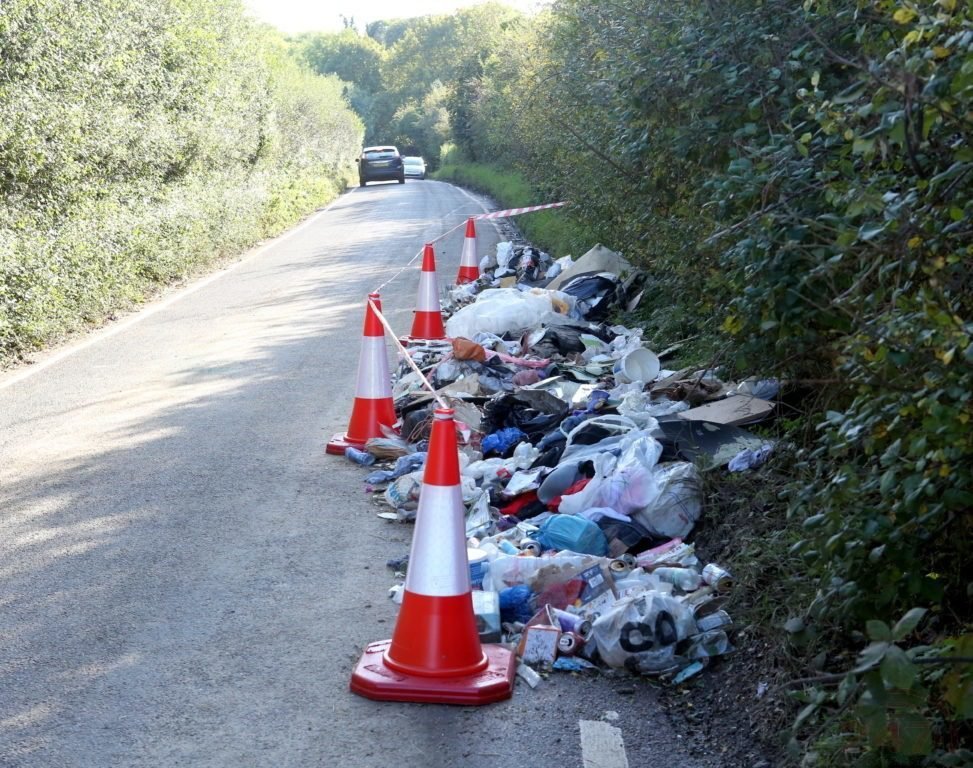 Fly Tippers target Pre Domesday Village with ton of fly tipped waste
