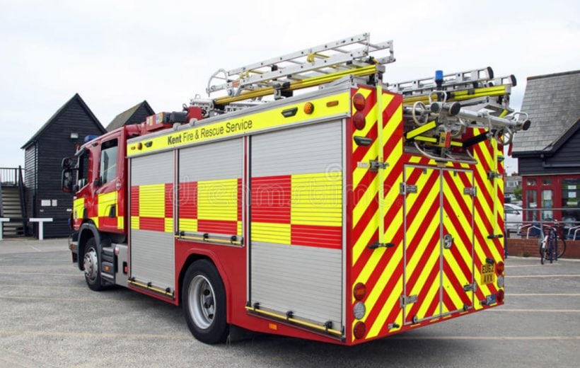 Fire Crews Deal With Rochester Flat Fire