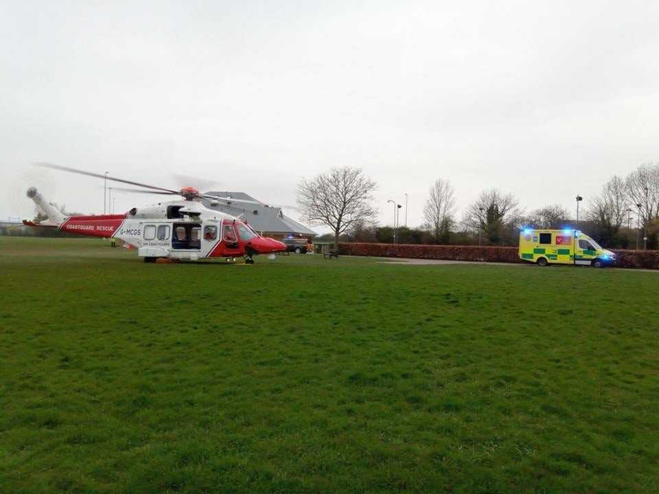 Coastguard Rescue Helicopter Scrambled To St Mary’s Hospital
