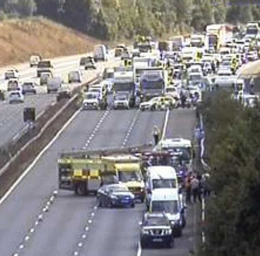15 Ambulances Sent To M25 Coach Crash Near Swanley
