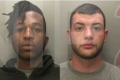 Two armed robbers jailed for nine years