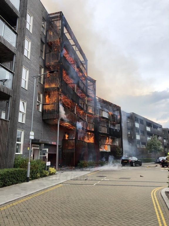 UPDATED:Major fire breaks out at Barking  block of flats
