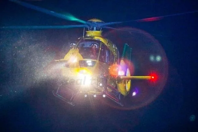 Midnight Air Ambulance Rescue on Isle of Wight Saves Seriously Ill Patient