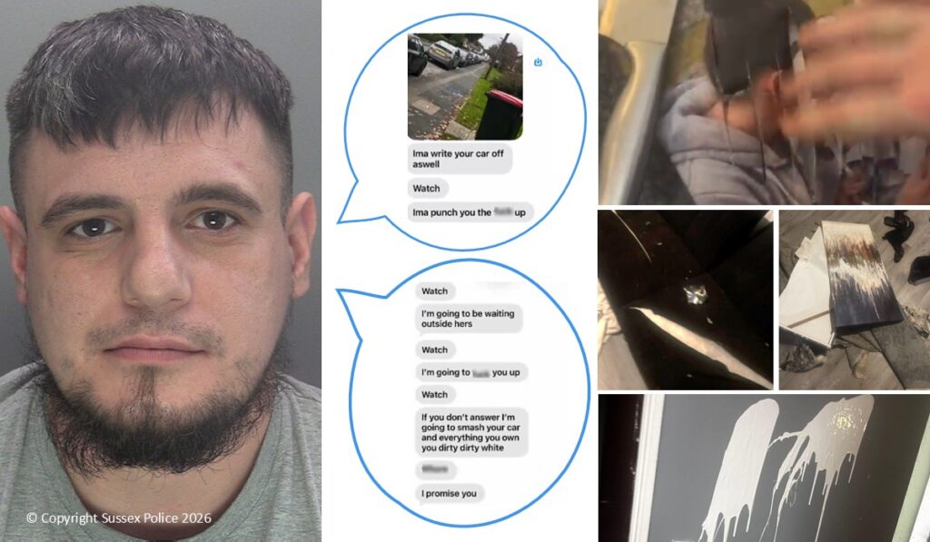 Crawley Man Jailed for Harrowing Abuse Campaign Against Woman