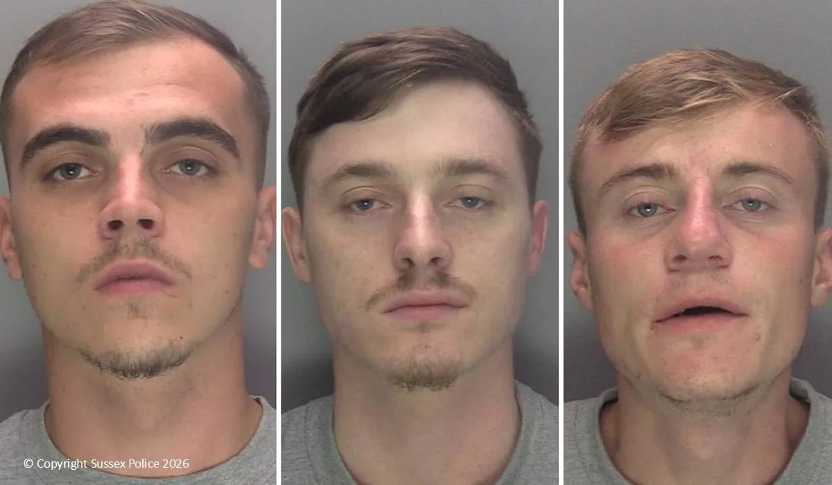 Three Men Jailed for Brutal Bike Attack in Haywards Heath