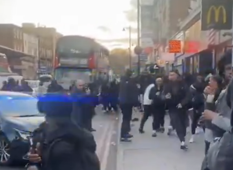 Clapham Chaos! Security Guard Locks Customers In as Youth Mobs Wreak Havoc