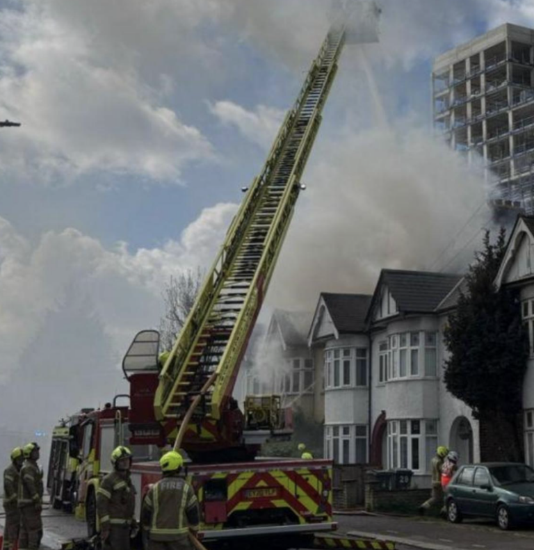 Massive Blaze Engulfs Walthamstow House – Firefighters Battle for Hours