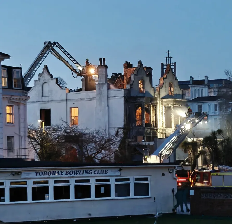 Blazing Nightmare Strikes Torquay Hotel Twice in 48 Hours