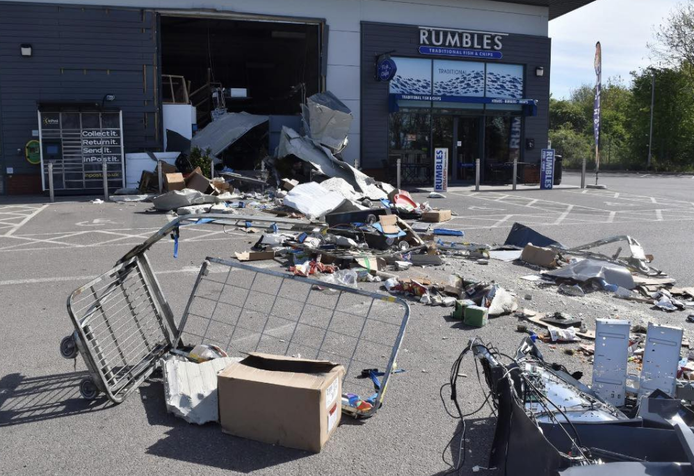 Digger Ram Raid Steals ATM from Co-op in Sutton, Police Seek Witnesses