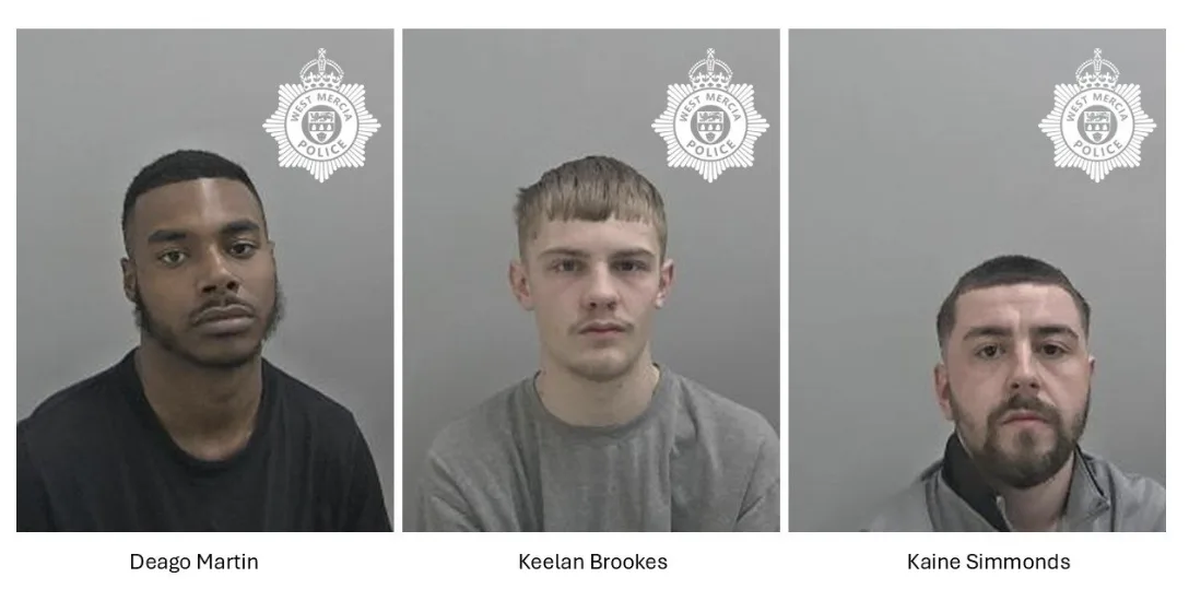 Three men jailed after Redditch shooting saw bullet strike child’s car seat