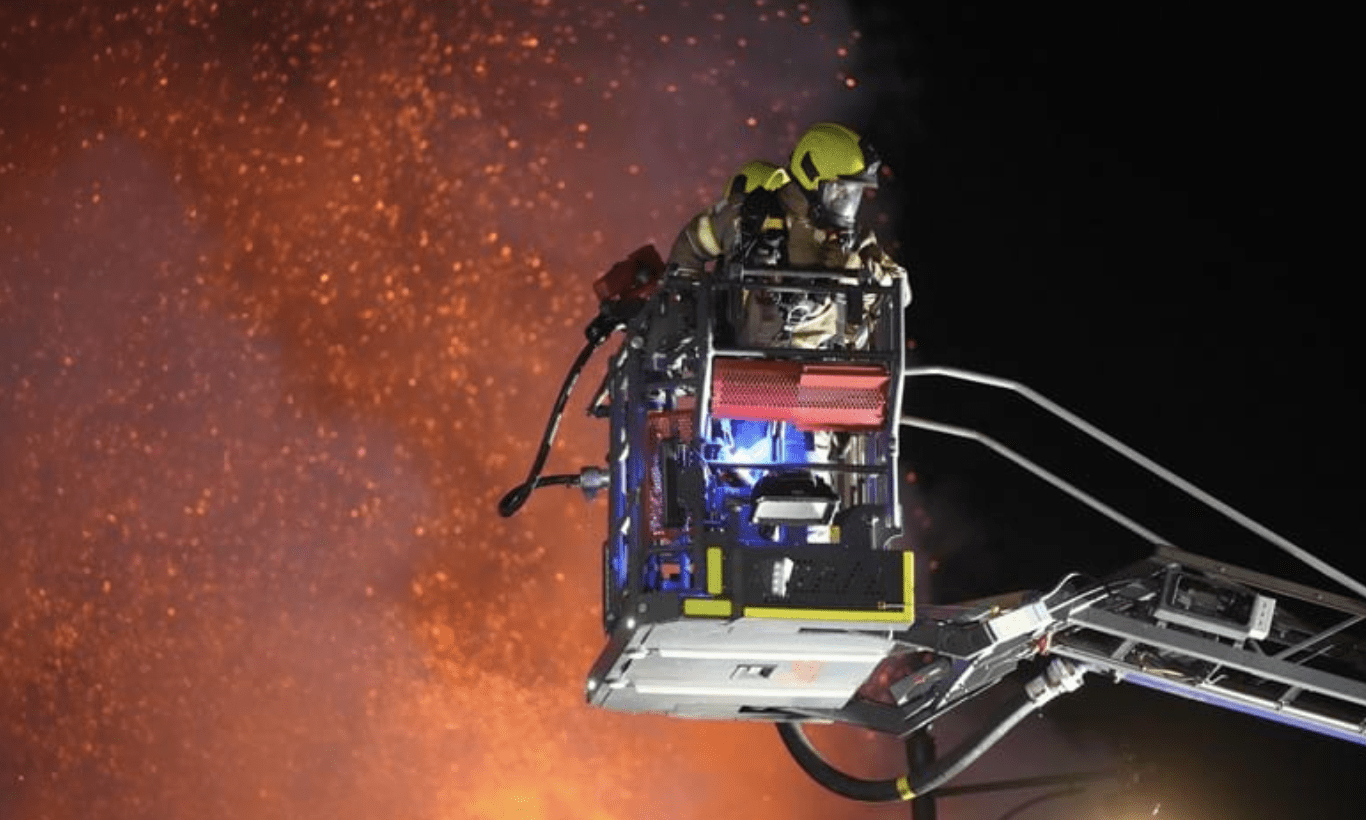 Joint Fire Control mobilised 15 fire engines, two aerial ladder platforms, two water carriers, an off-road vehicle and high volume pump t…