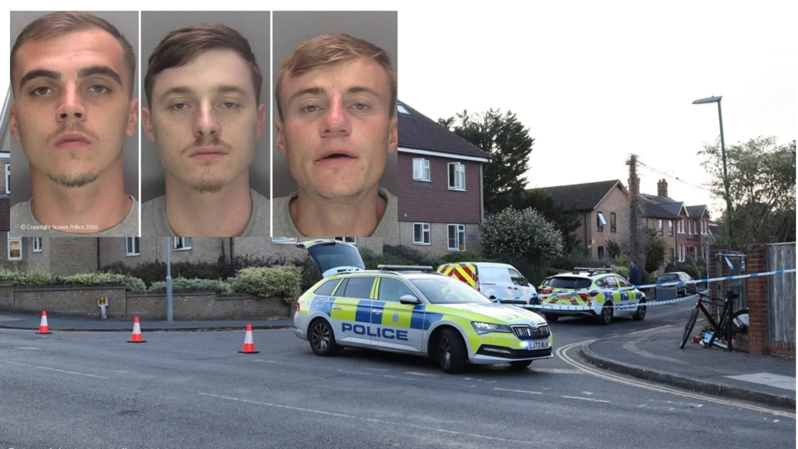 Three men locked up after shocking teenage hit-and-stab attack in Haywards Heath