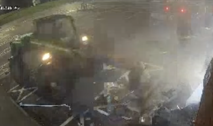 Gang Ram-raid Co-op in Plympton with Heavy Machinery