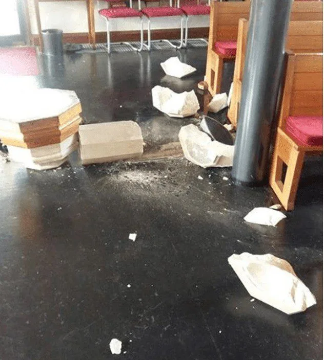 Vandals Smash Historic Baptismal Font and Windows at Waterlooville’s St George’s Church