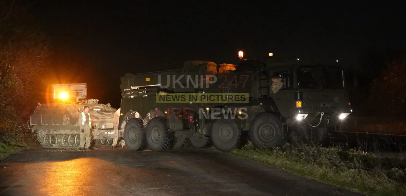 A3 Southbound Shut as British Army Recovers Stormer Missile Vehicle After Skid Near Clanfield