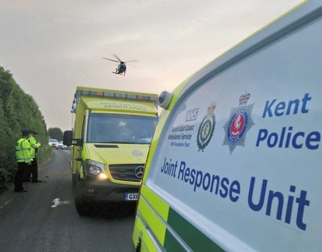Motorcyclist Seriously Hurt as Police Shut Lower Road Teyham After Crash