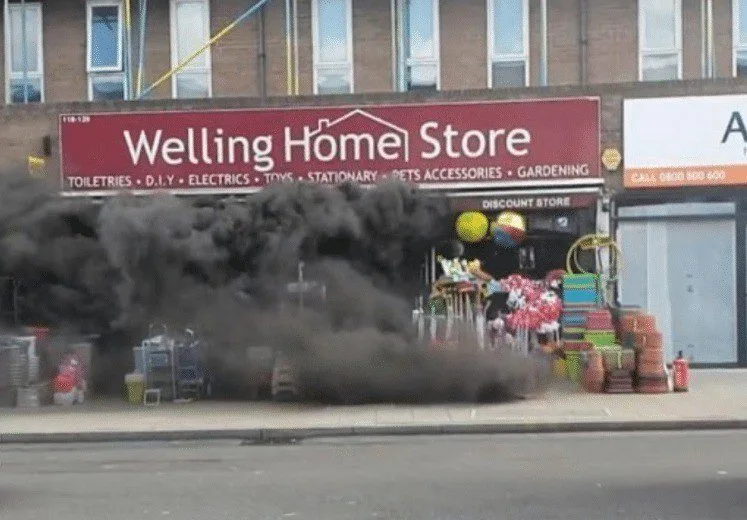 Inferno on Welling High Street: 97 Firefighters Battle Blaze at Shop and Flats