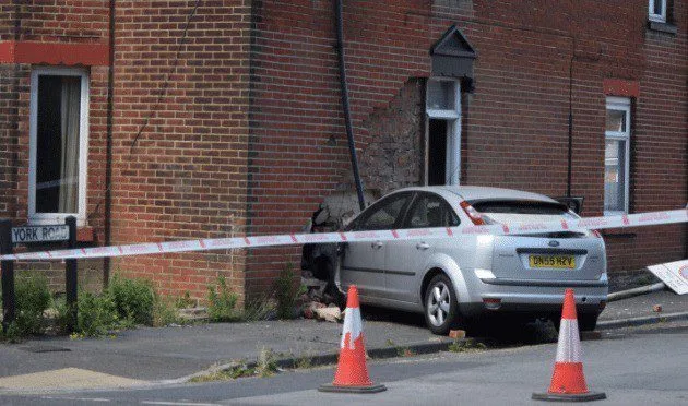 Drink-Driver Crashes Ford Fiesta Through Eastleigh Pensioner’s Lounge Wall