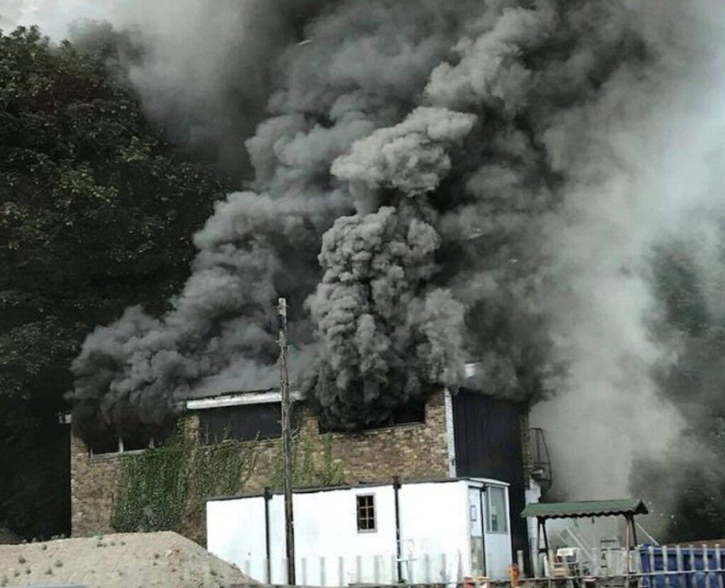 Arson Probe launched by Kent Police  as Building in Dover is set alight