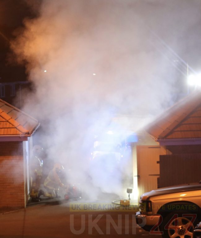 Bin Shed Blaze Hits Newport’s Bluebell Meadows – Eight Firefighters Tackle Fire