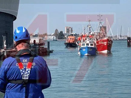 Easter Rescue: Bembridge RNLI Tows Broken-Down Fishing Trawler to Safety Near Isle of Wight