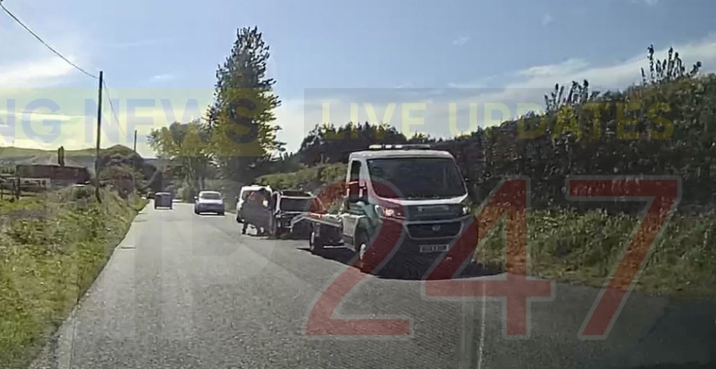 Emergency  Crews called to car fire near Apse Heath