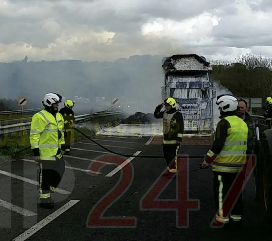 A303 Shut Both Ways After Hay Truck Blaze Sparks Major Delays Near Somerset
